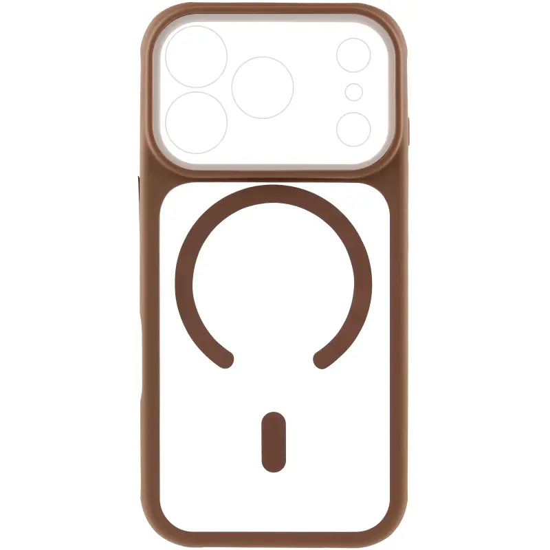 Etui TPU+PC GETMAN Moon Clear with MagSafe do Apple iPhone 17 Pro (6.3"), Brown 1, TPU+PC
