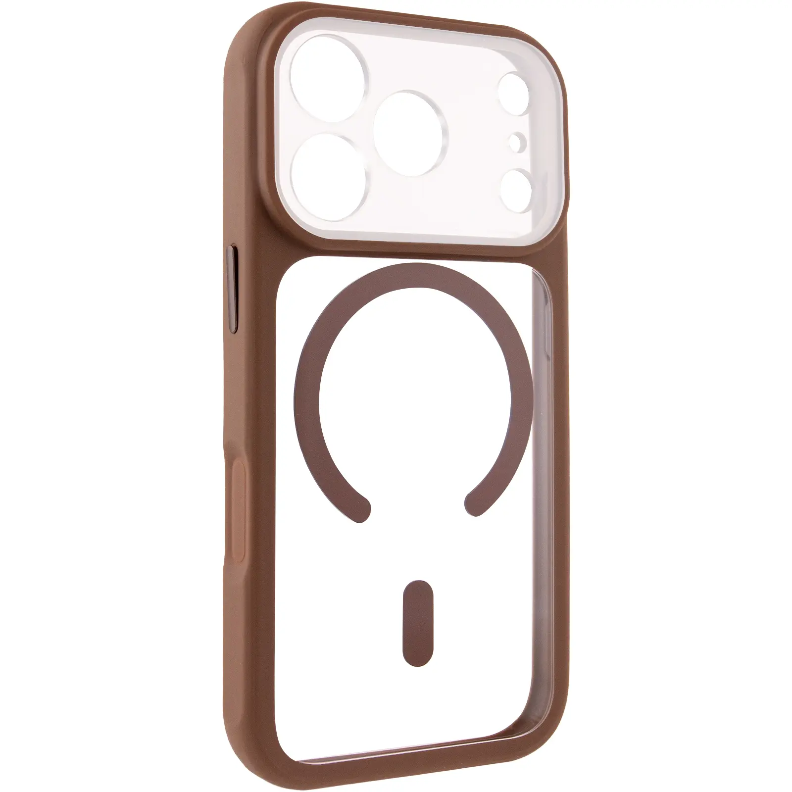 Etui TPU+PC GETMAN Moon Clear with MagSafe do Apple iPhone 17 Pro (6.3"), Brown, TPU+PC