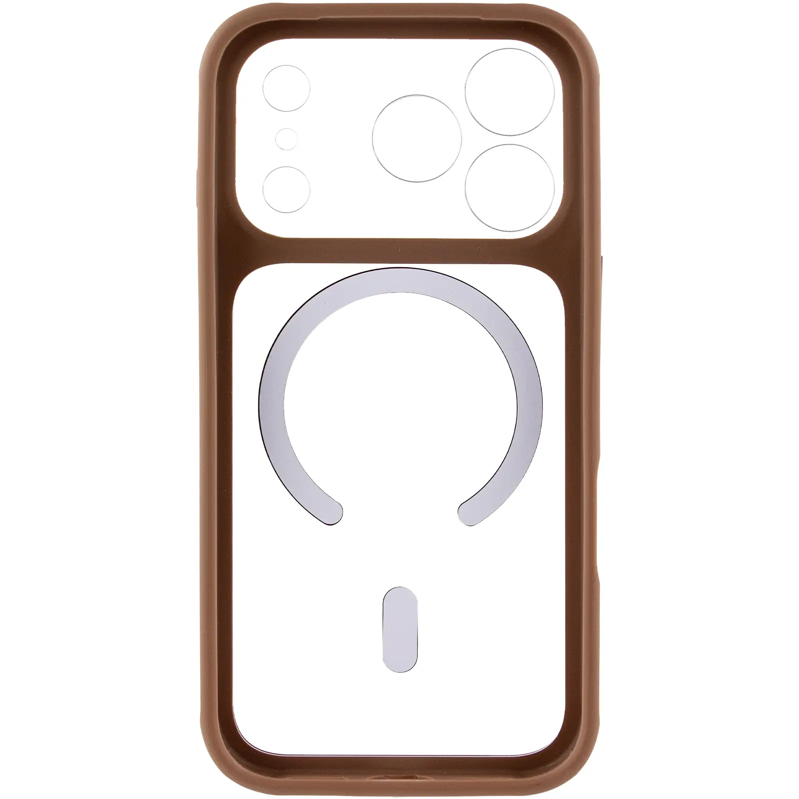 Etui TPU+PC GETMAN Moon Clear with MagSafe do Apple iPhone 17 Pro (6.3"), Brown 2, TPU+PC