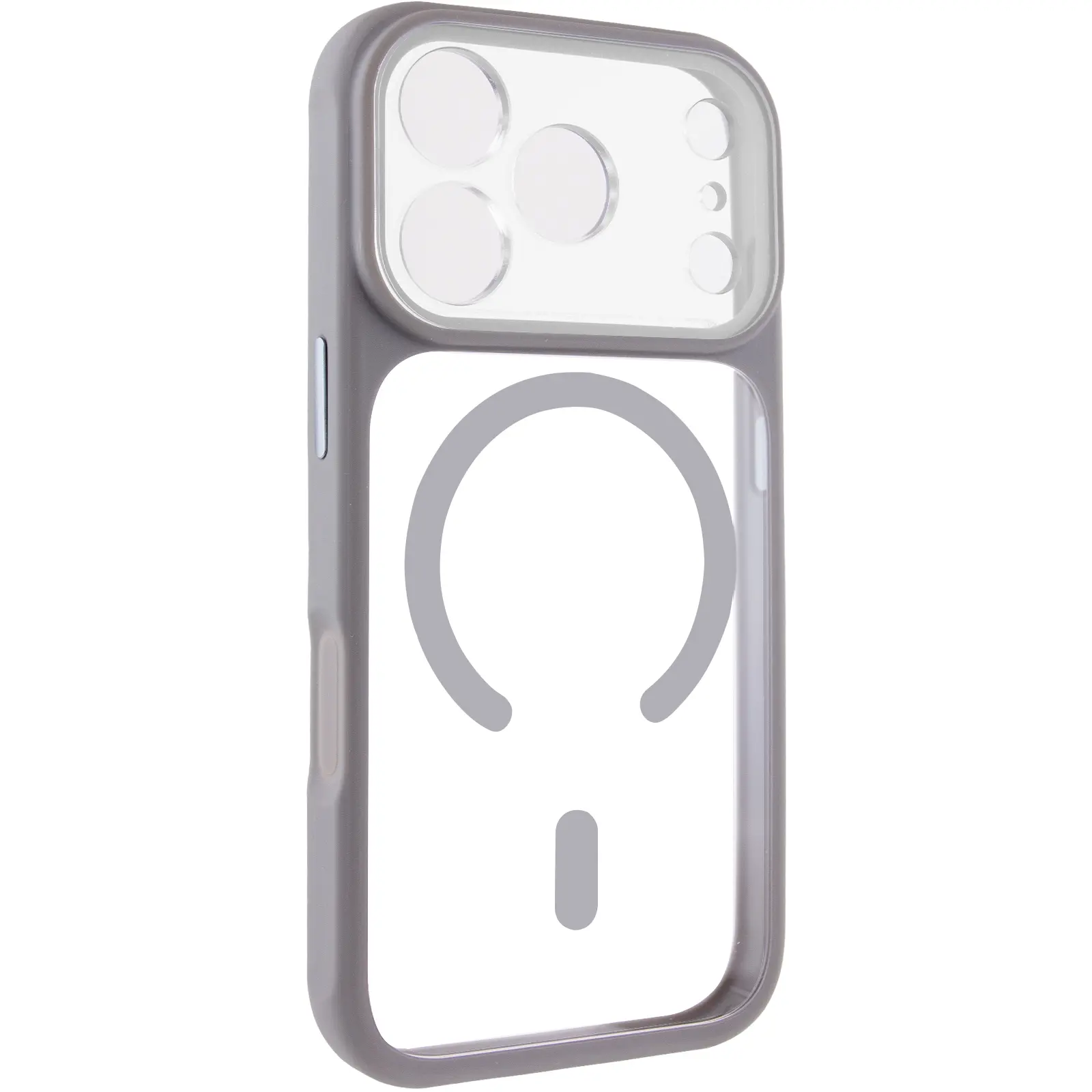 Etui TPU+PC GETMAN Moon Clear with MagSafe do Apple iPhone 17 Pro (6.3"), Grey, TPU+PC