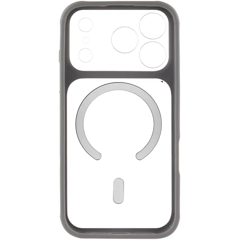 Etui TPU+PC GETMAN Moon Clear with MagSafe do Apple iPhone 17 Pro (6.3"), Grey 2, TPU+PC