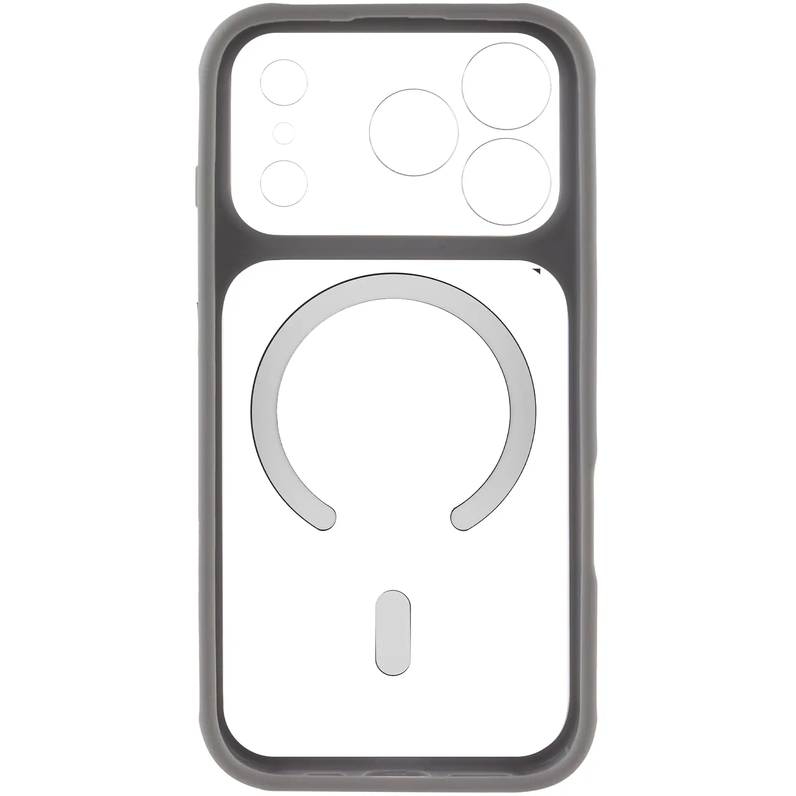 Etui TPU+PC GETMAN Moon Clear with MagSafe do Apple iPhone 17 Pro (6.3"), Grey 2, TPU+PC
