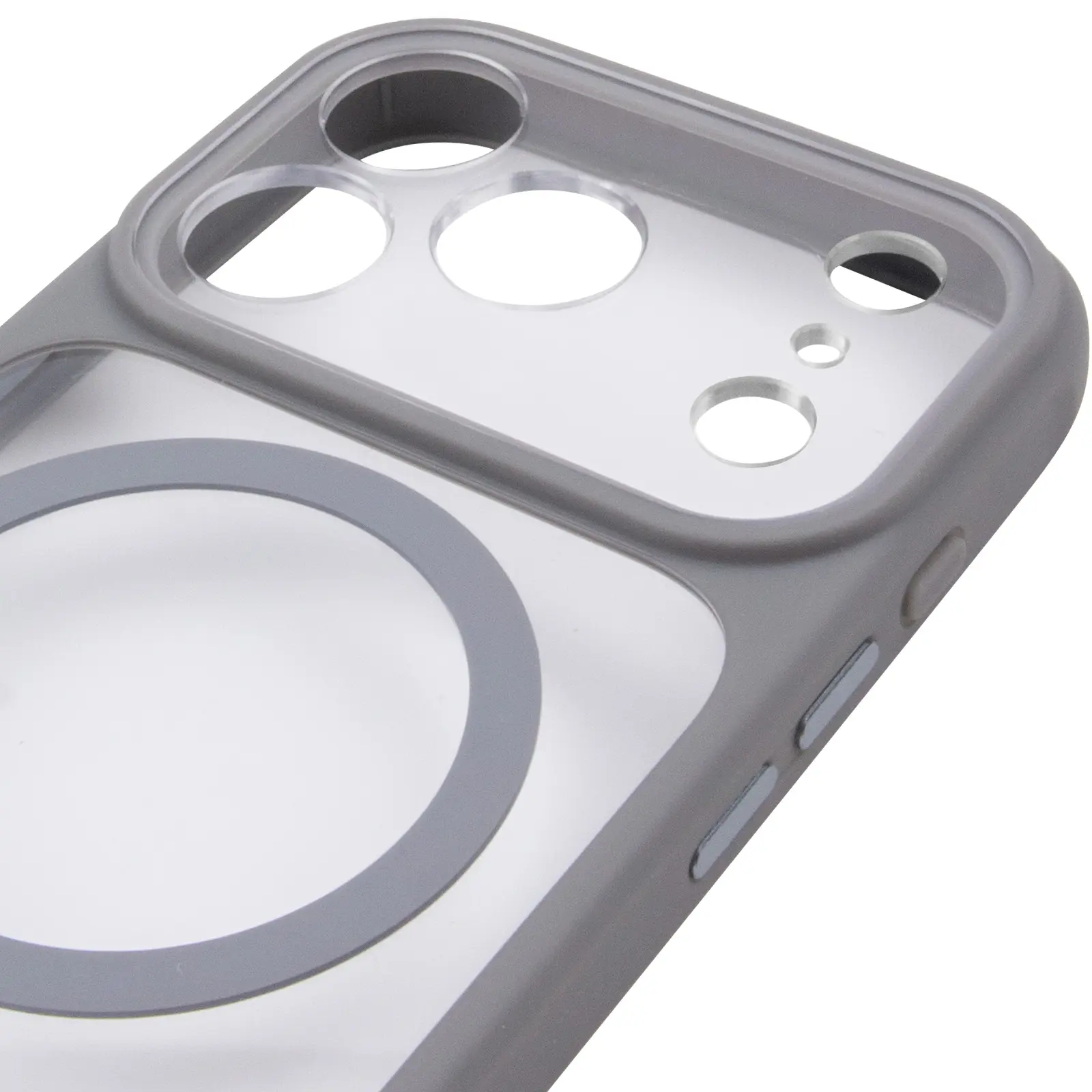 Etui TPU+PC GETMAN Moon Clear with MagSafe do Apple iPhone 17 Pro (6.3"), Grey 3, TPU+PC