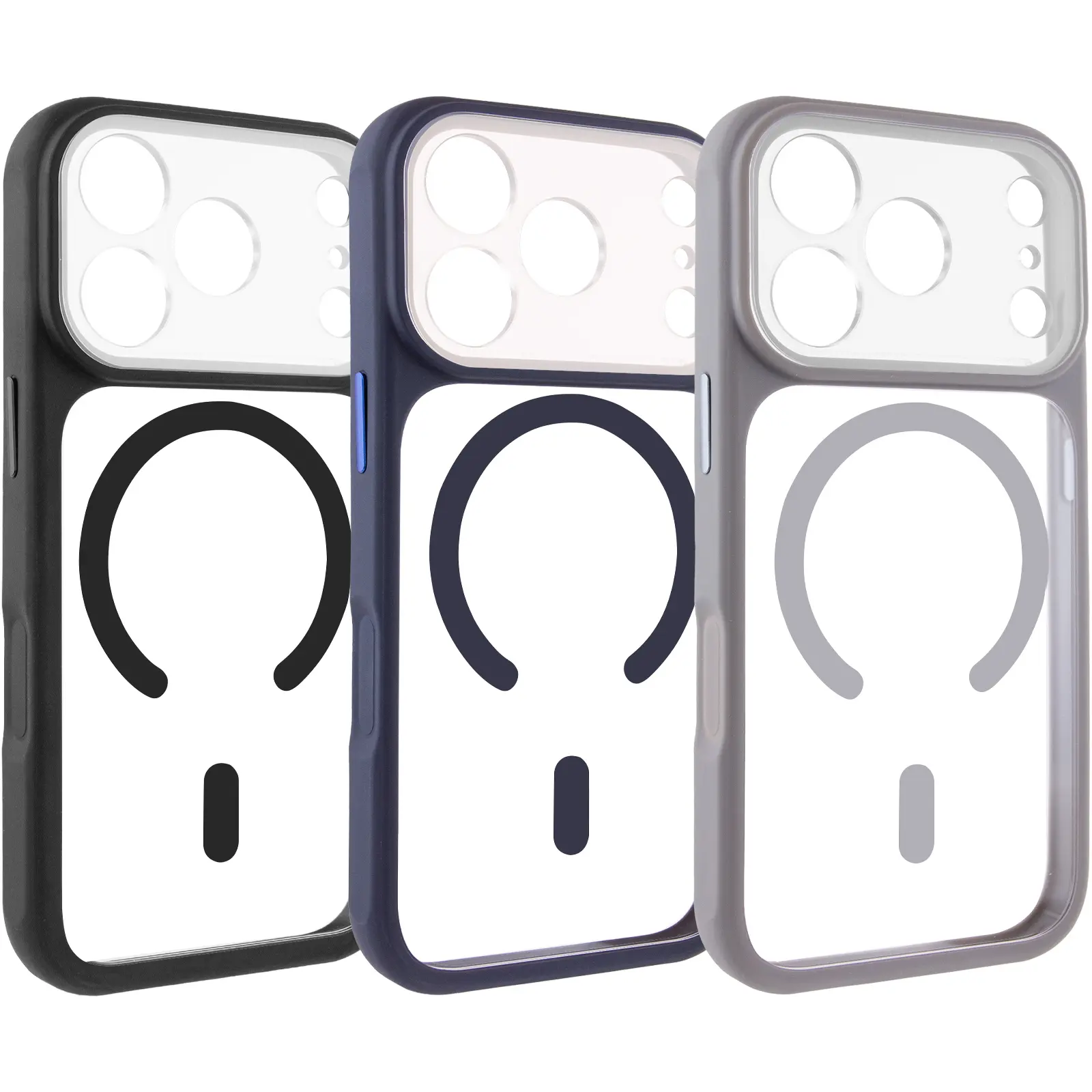 Etui TPU+PC GETMAN Moon Clear with MagSafe do Apple iPhone 17 Pro Max (6.9"), TPU+PC