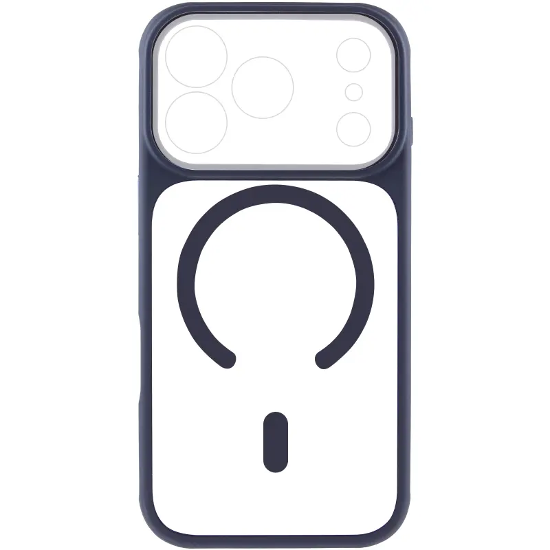 Etui TPU+PC GETMAN Moon Clear with MagSafe do Apple iPhone 17 Pro Max (6.9"), Blue 1, TPU+PC