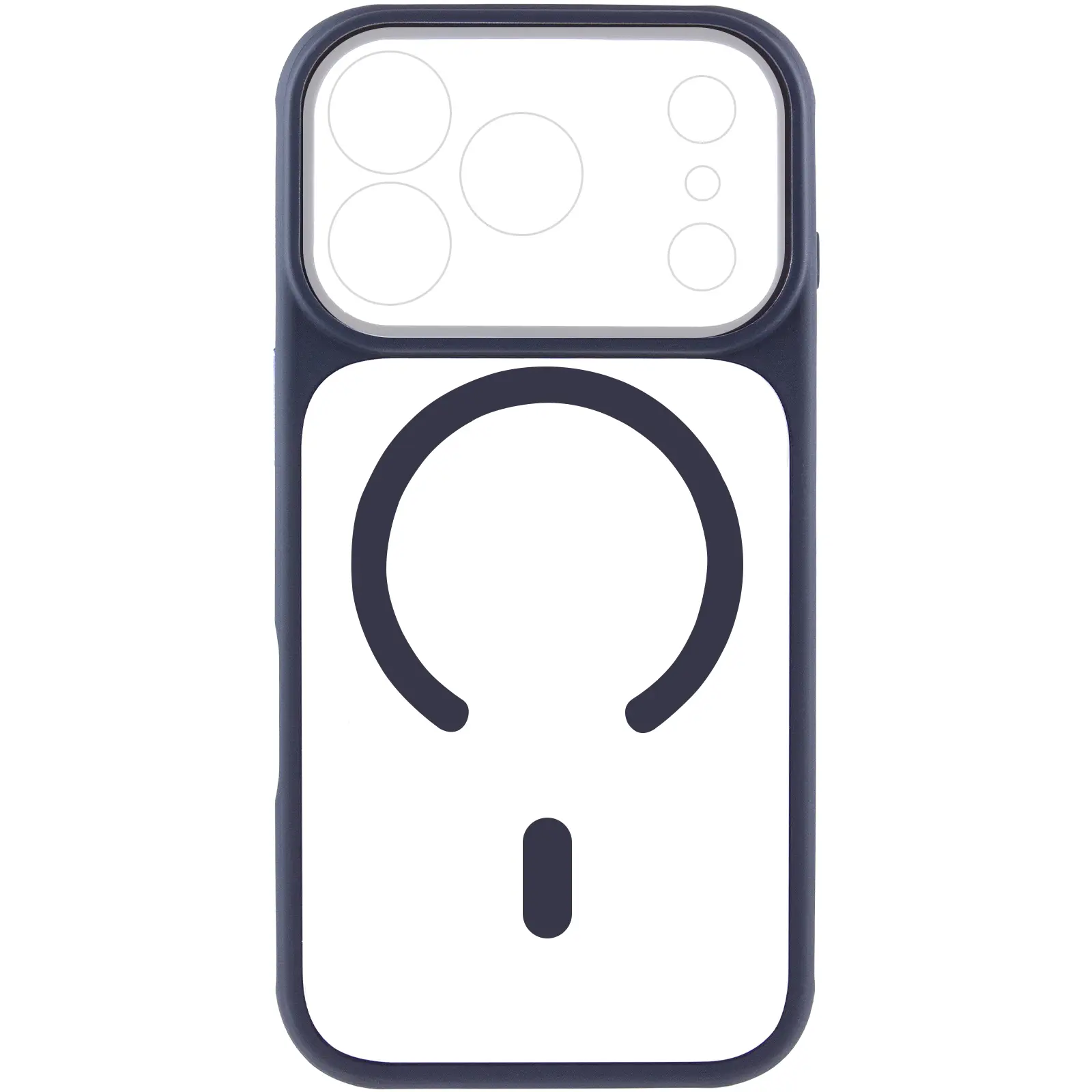 Etui TPU+PC GETMAN Moon Clear with MagSafe do Apple iPhone 17 Pro Max (6.9"), Blue 1, TPU+PC