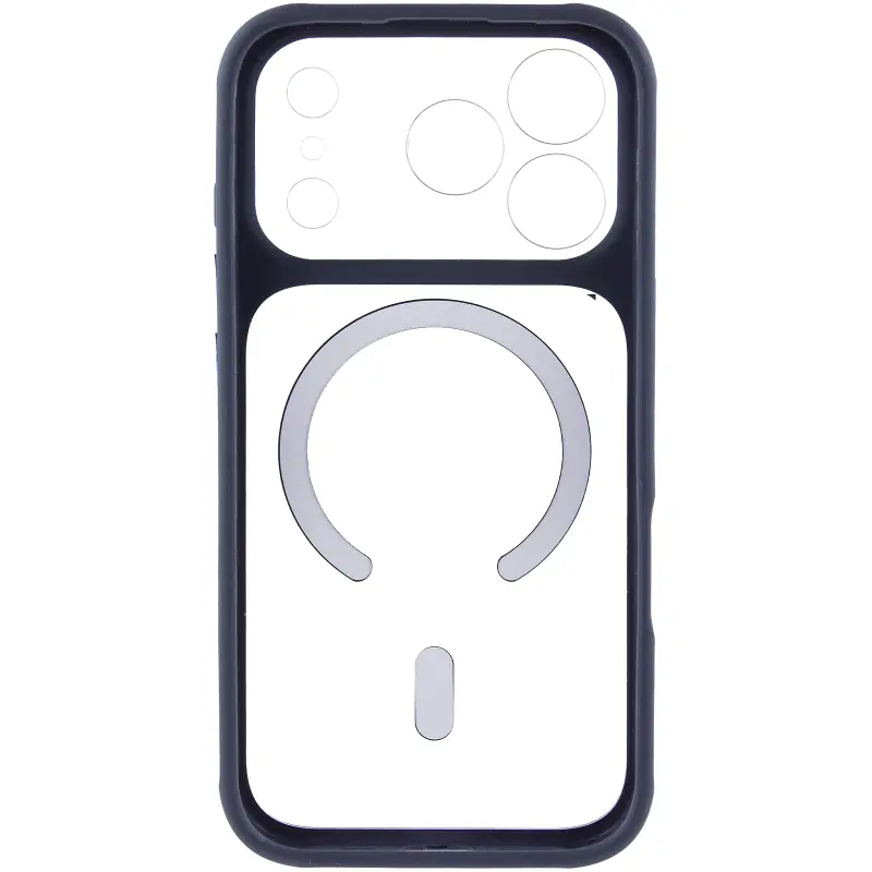 Etui TPU+PC GETMAN Moon Clear with MagSafe do Apple iPhone 17 Pro Max (6.9"), Blue 2, TPU+PC