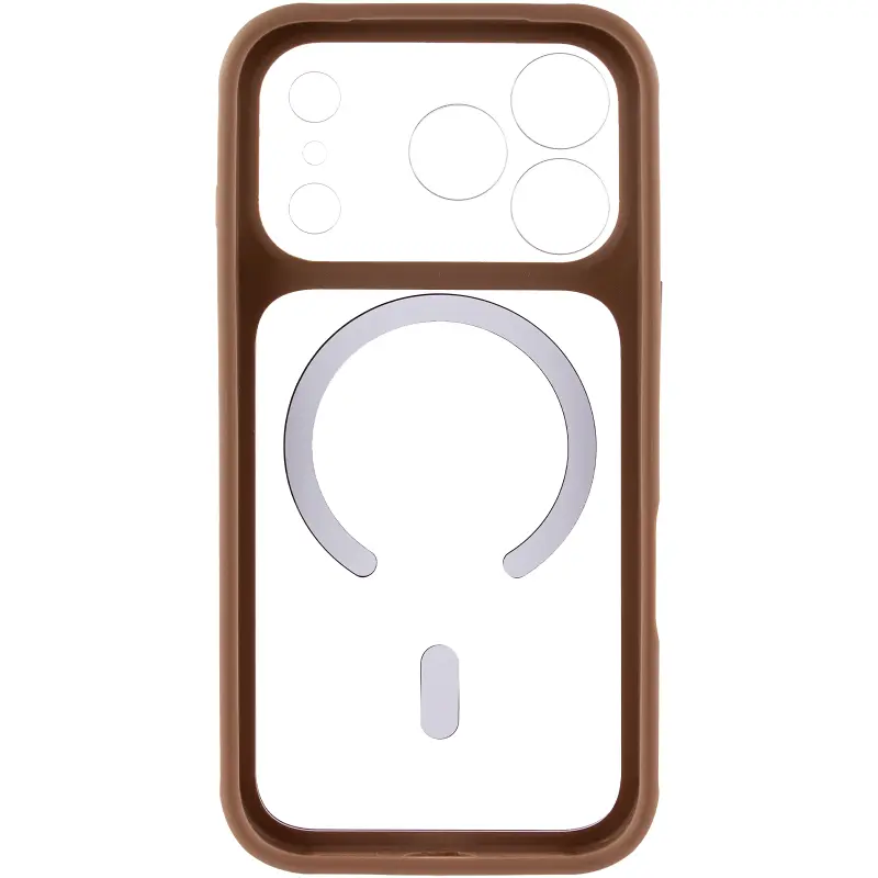Etui TPU+PC GETMAN Moon Clear with MagSafe do Apple iPhone 17 Pro Max (6.9"), Brown 2, TPU+PC