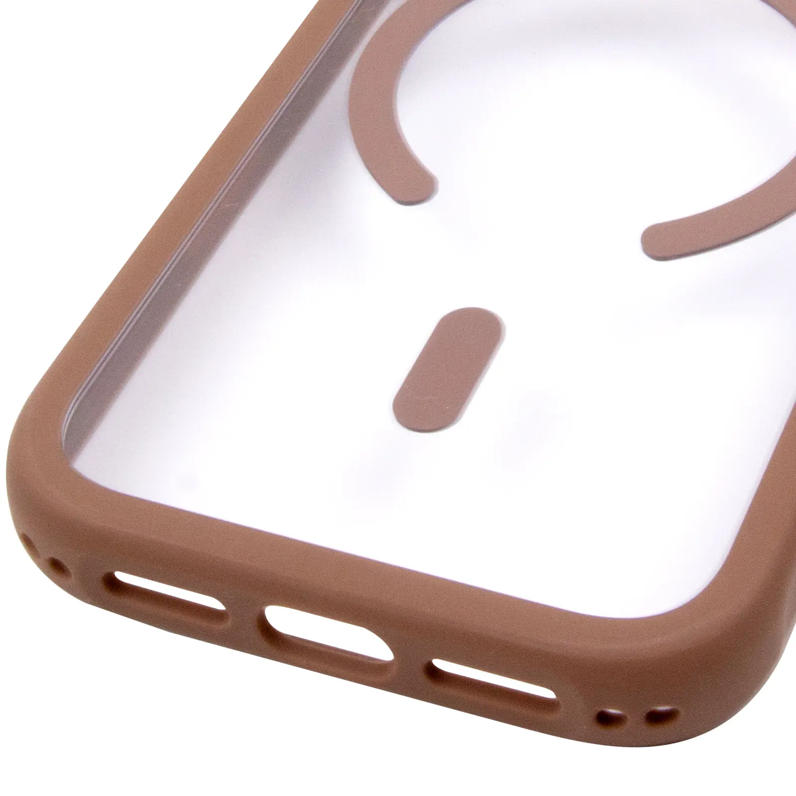 Etui TPU+PC GETMAN Moon Clear with MagSafe do Apple iPhone 17 Pro Max (6.9"), Brown 4, TPU+PC