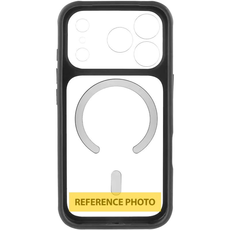 Etui TPU+PC GETMAN Moon Clear with MagSafe do Apple iPhone 18, Black 3, TPU+PC