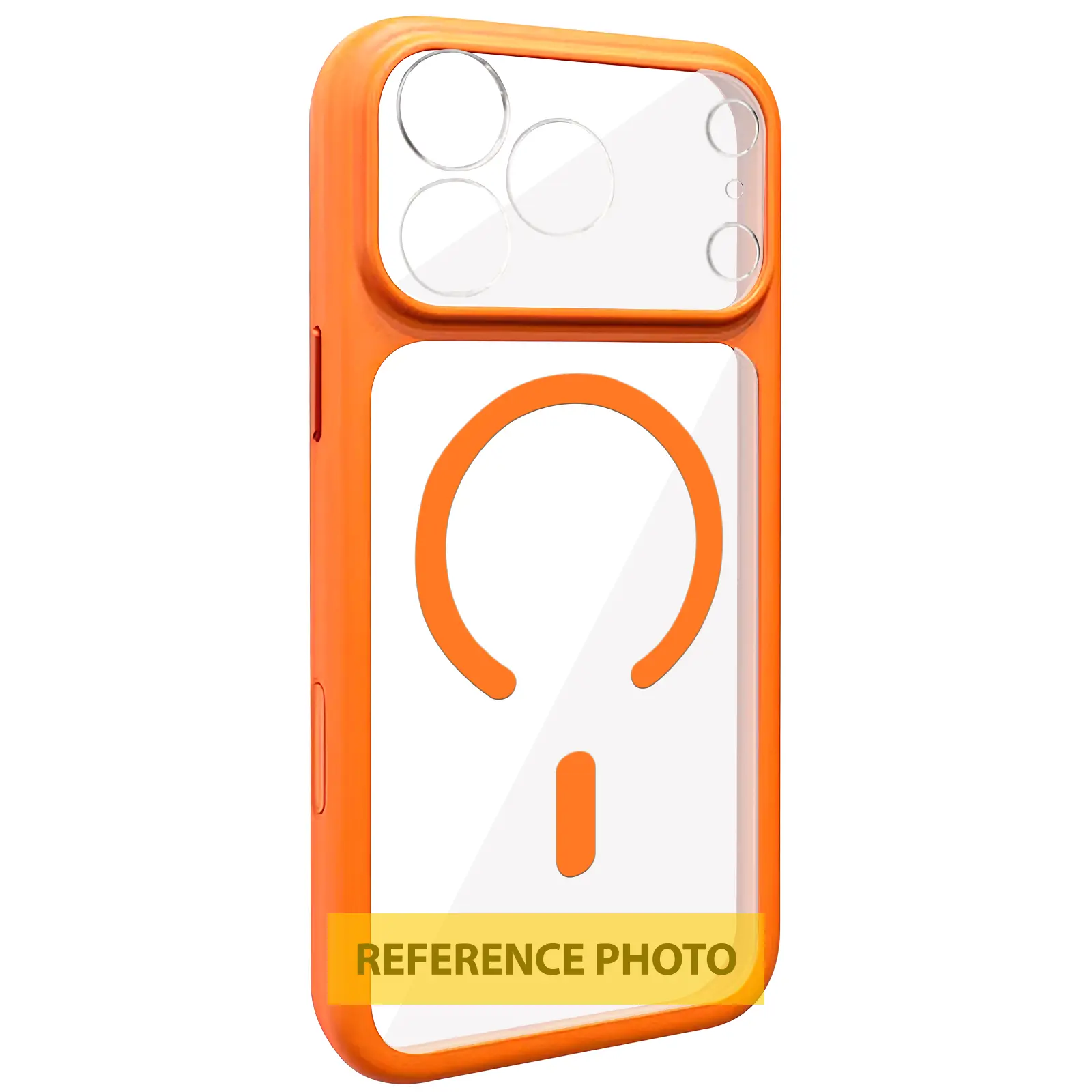Etui TPU+PC GETMAN Moon Clear with MagSafe do Apple iPhone 18, Orange, TPU+PC