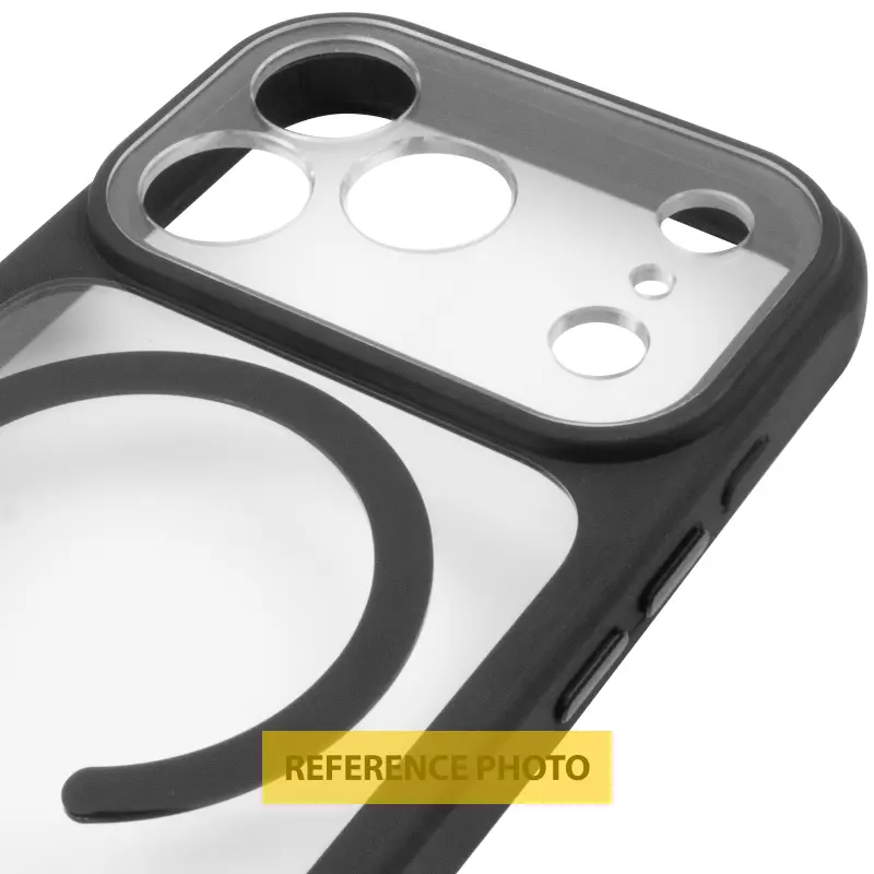 Etui TPU+PC GETMAN Moon Clear with MagSafe do Apple iPhone 18 Pro, Black 4, TPU+PC