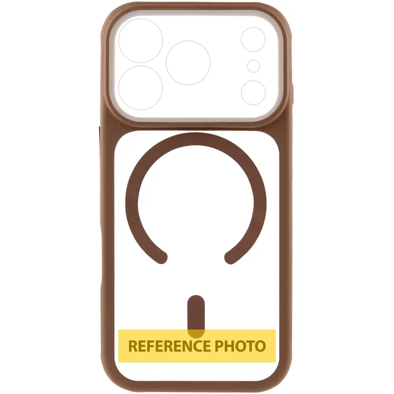 Etui TPU+PC GETMAN Moon Clear with MagSafe do Apple iPhone 18 Pro, Brown 1, TPU+PC