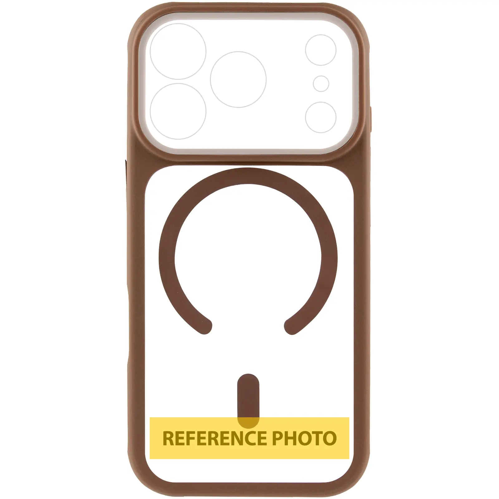 Etui TPU+PC GETMAN Moon Clear with MagSafe do Apple iPhone 18 Pro, Brown 1, TPU+PC