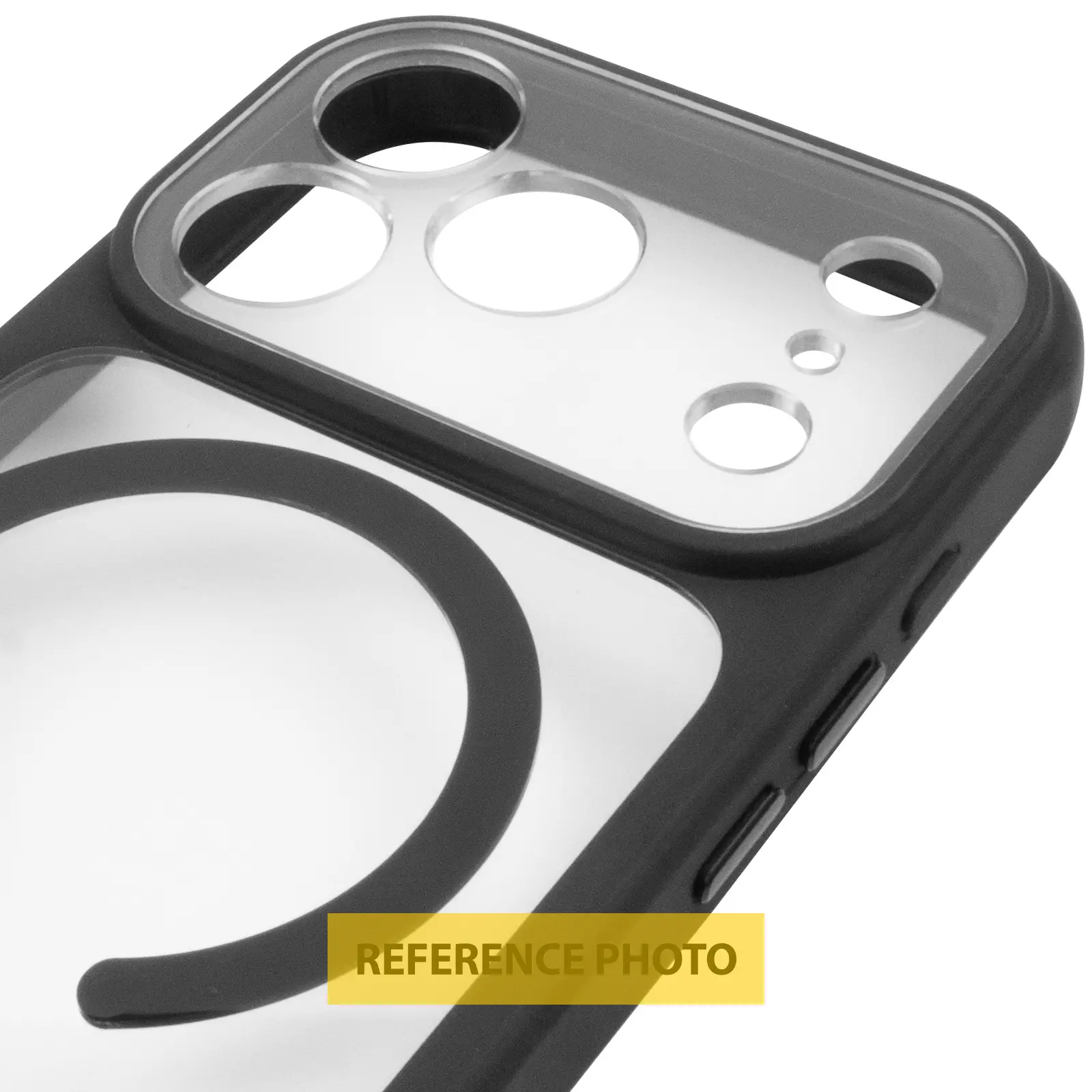 Etui TPU+PC GETMAN Moon Clear with MagSafe do Apple iPhone 18 Pro Max, Black 4, TPU+PC