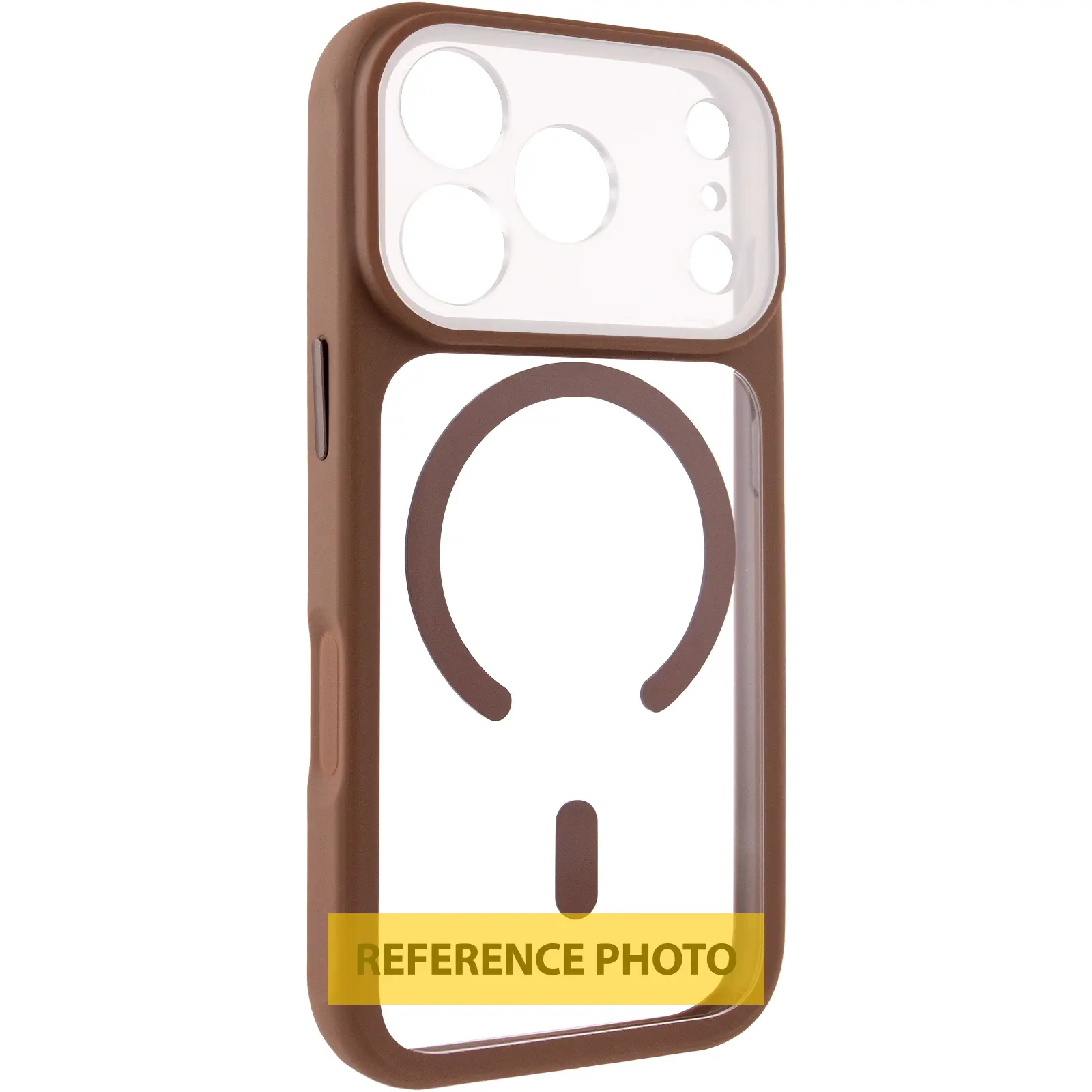 Etui TPU+PC GETMAN Moon Clear with MagSafe do Apple iPhone 18 Pro Max, Brown, TPU+PC