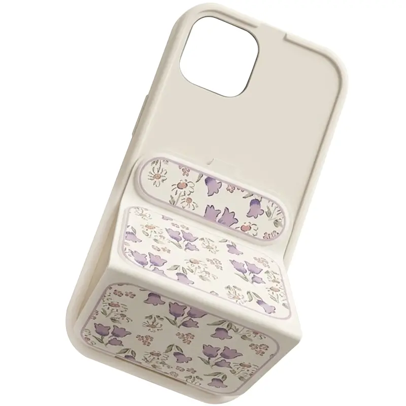 Etui TPU Panel Stand do Apple iPhone 15 Pro Max (6.7"), Floral Breeze 2, TPU