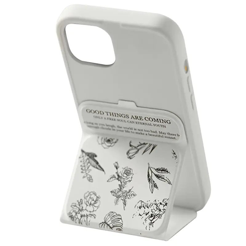 Etui TPU Panel Stand do Apple iPhone 15 Pro Max (6.7"), Floral Sketch 2, TPU
