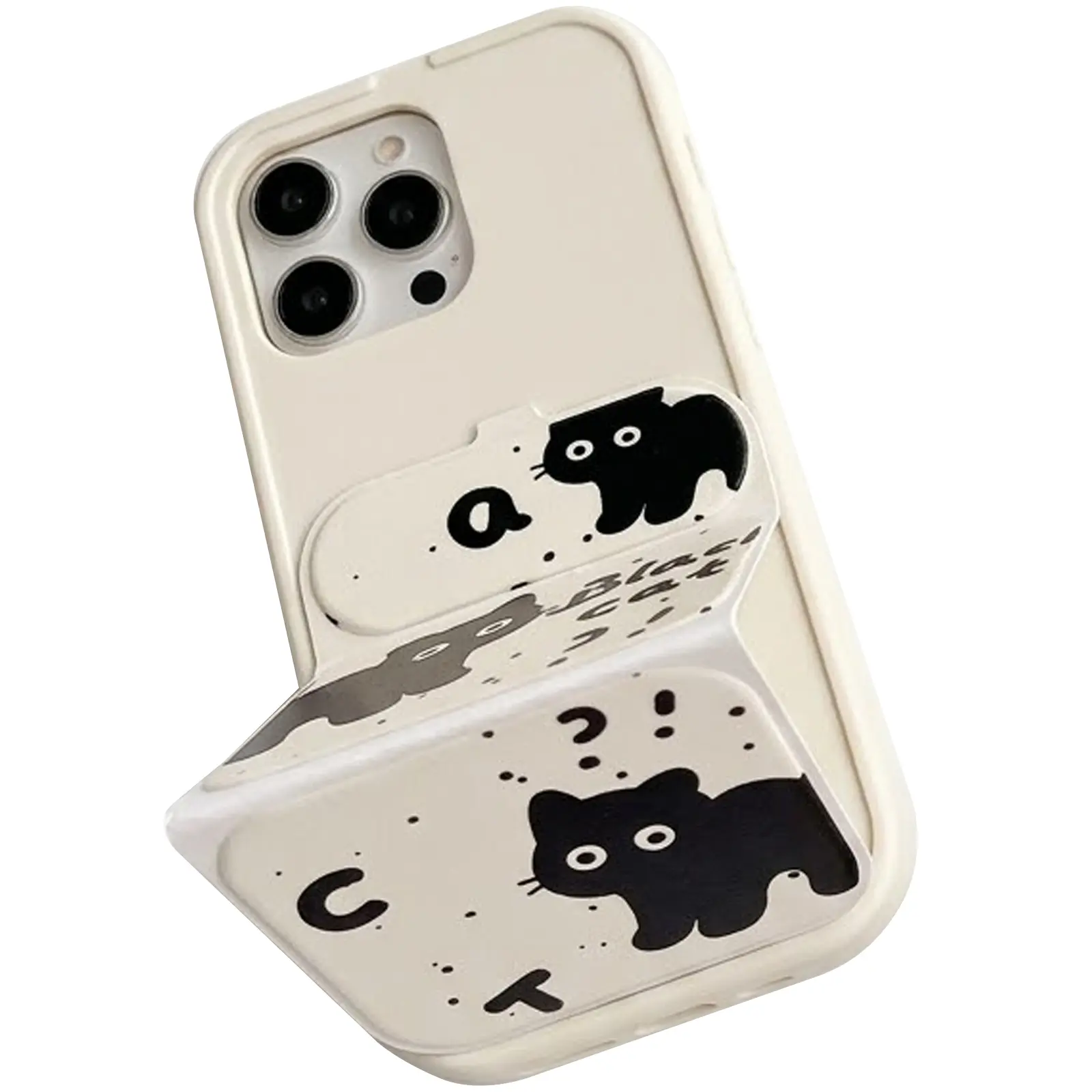 Etui TPU Panel Stand do Apple iPhone 16 Pro Max (6.9"), Black Cat 2, TPU