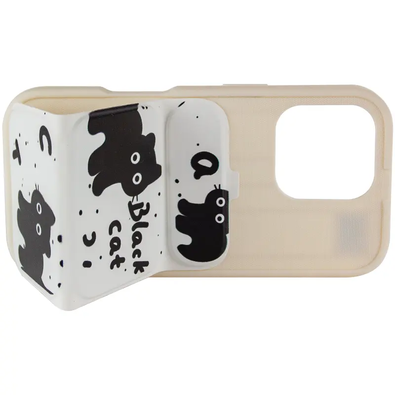 Etui TPU Panel Stand do Apple iPhone 16 Pro Max (6.9"), Black Cat 4, TPU