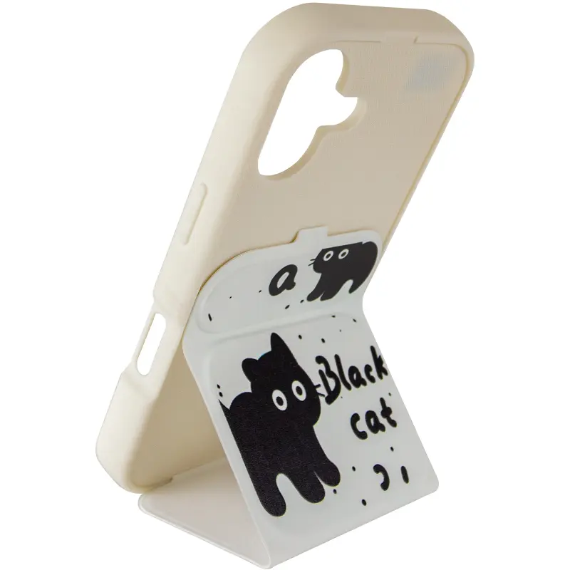 Etui TPU Panel Stand do Apple iPhone 17 (6.3"), Black Cat 3, TPU