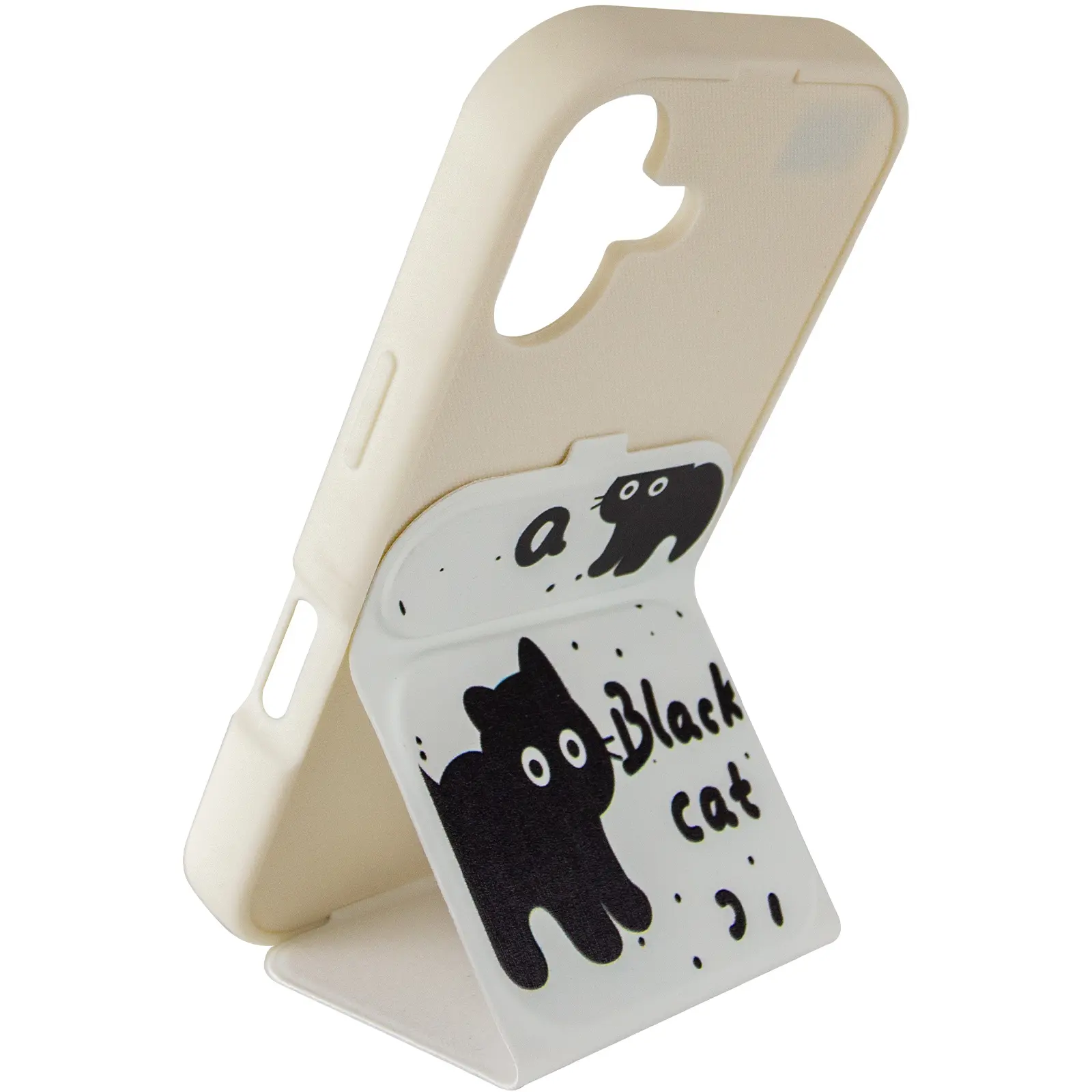 Etui TPU Panel Stand do Apple iPhone 17 (6.3"), Black Cat 3, TPU