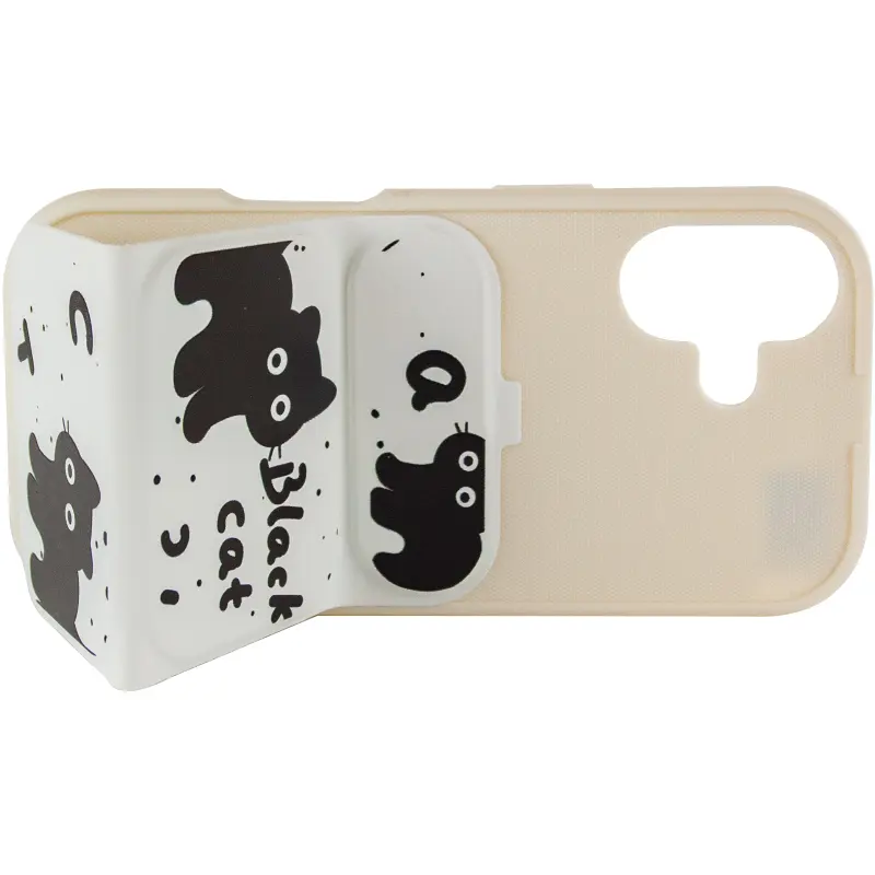 Etui TPU Panel Stand do Apple iPhone 17 (6.3"), Black Cat 4, TPU