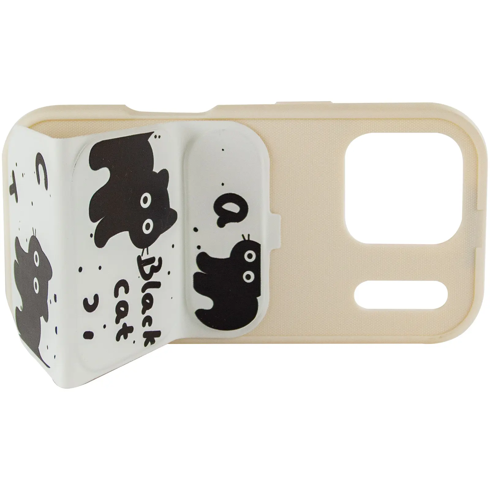 Etui TPU Panel Stand do Apple iPhone 17 Pro (6.3"), Black Cat 4, TPU