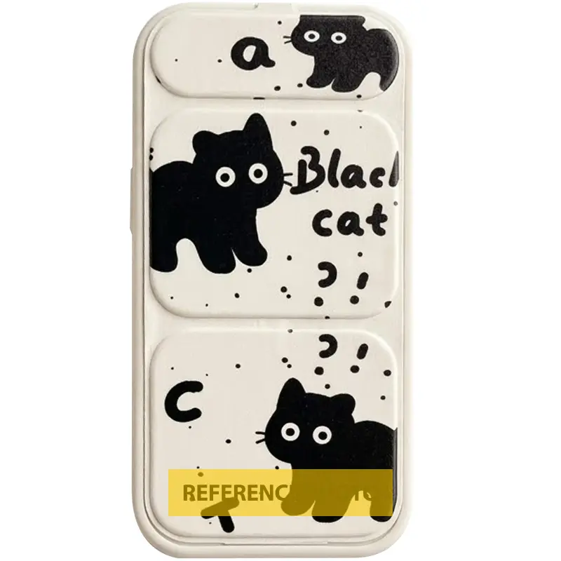 Etui TPU Panel Stand do Apple iPhone 17 Pro Max (6.9"), Black Cat, TPU