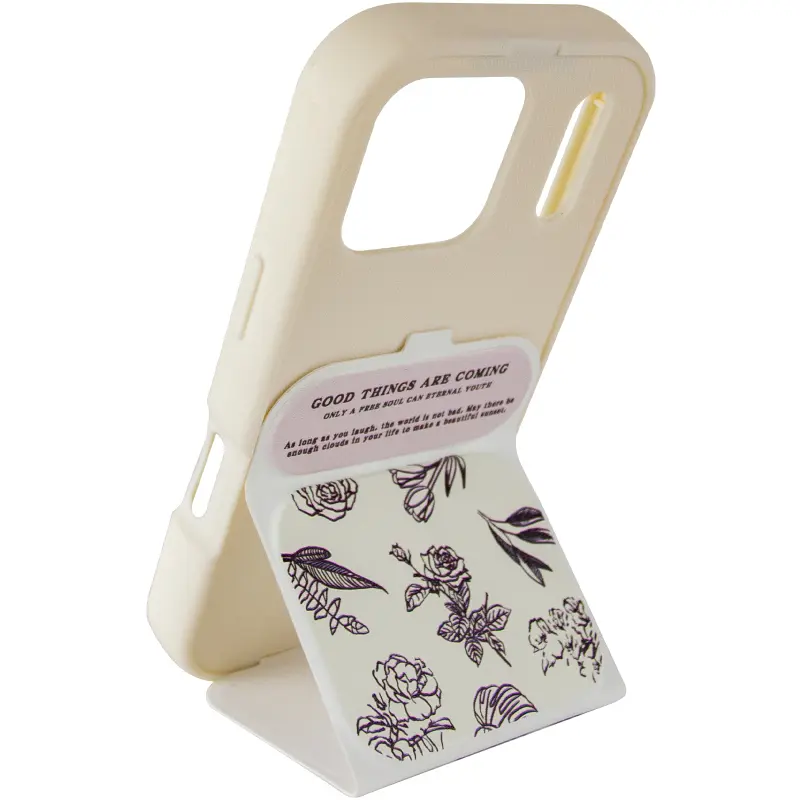 Etui TPU Panel Stand do Apple iPhone 17 Pro Max (6.9"), Floral Sketch 3, TPU