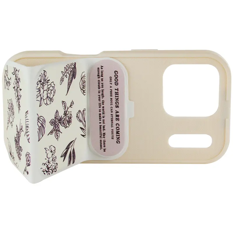 Etui TPU Panel Stand do Apple iPhone 17 Pro Max (6.9"), Floral Sketch 4, TPU
