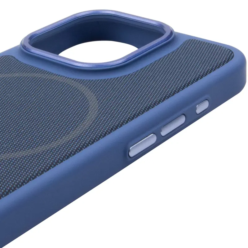 Чохол PC TechWoven Hybrid with MagSafe для Apple iPhone 15 Pro (6.1"), Blue 3, Тканина