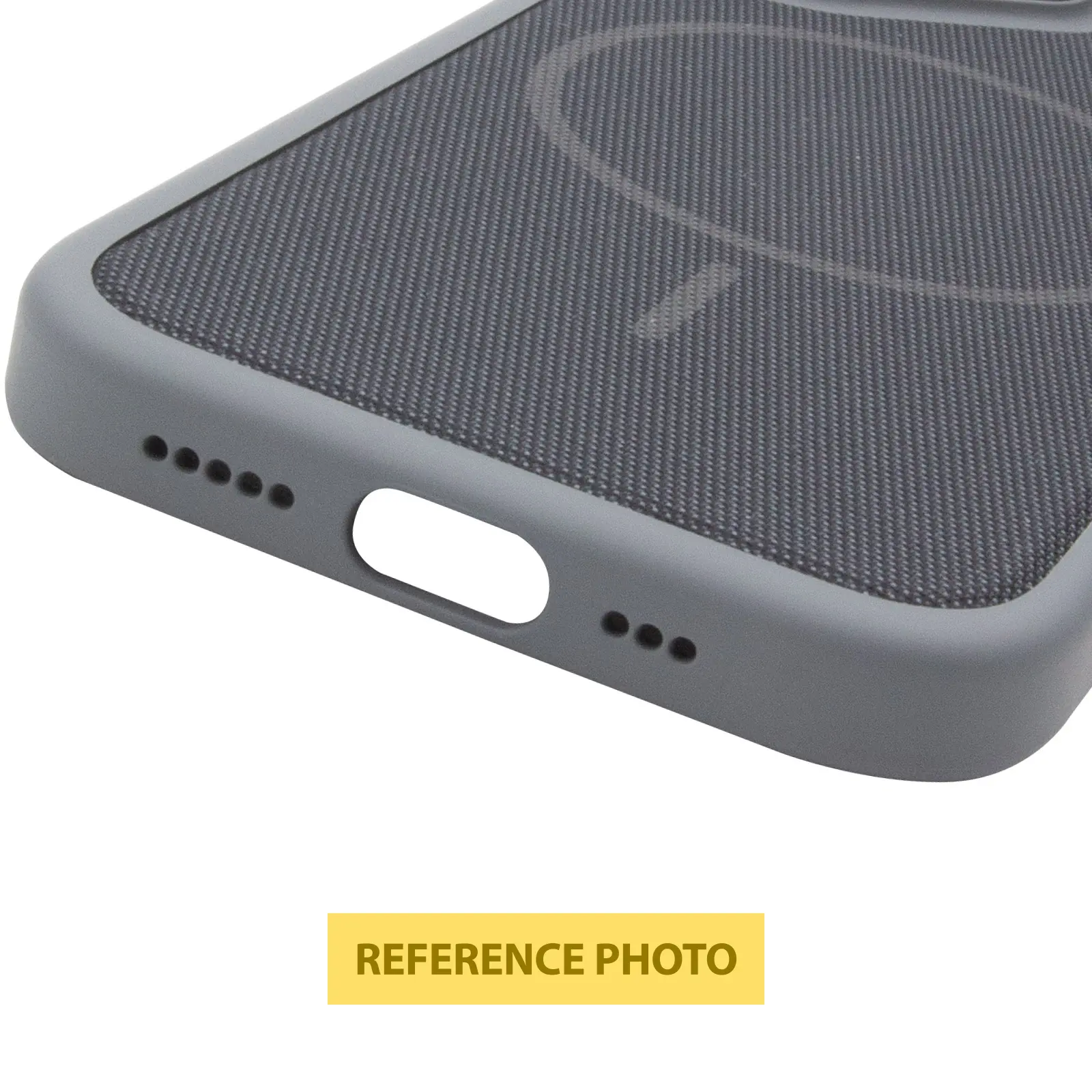 Etui PC TechWoven Hybrid with MagSafe do Apple iPhone 15 Pro Max (6.7"), Grey / Black 4, Tekstylny