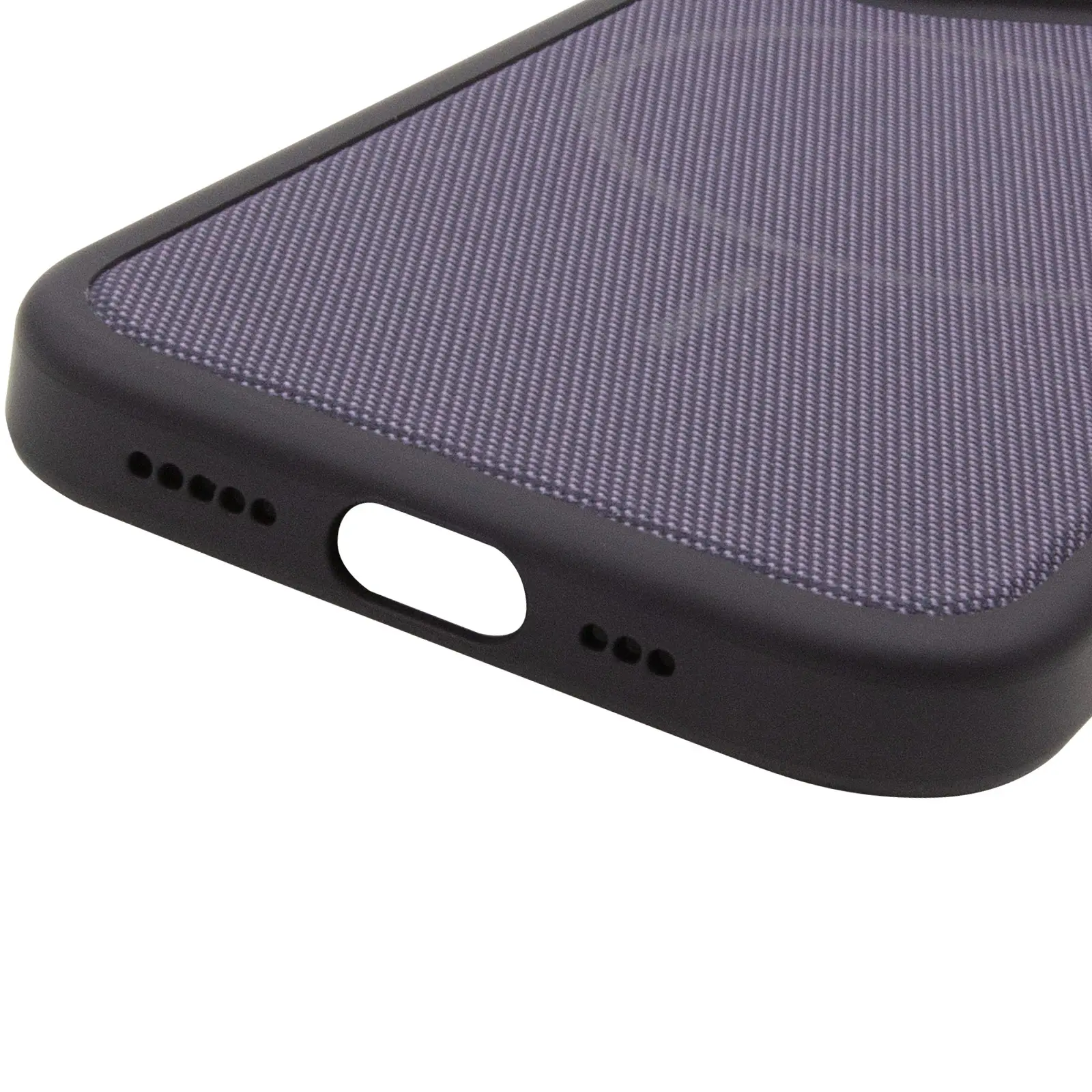 Etui PC TechWoven Hybrid with MagSafe do Apple iPhone 16 Pro (6.3"), Black / Purple 4, Tekstylny