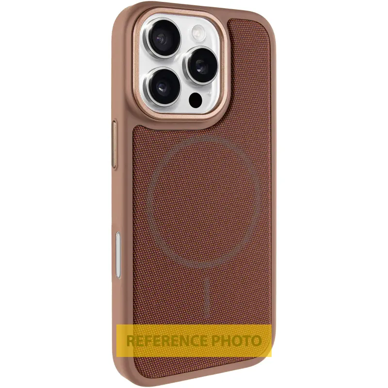 Etui PC TechWoven Hybrid with MagSafe do Apple iPhone 16 Pro Max (6.9"), Desert Gold, Tekstylny