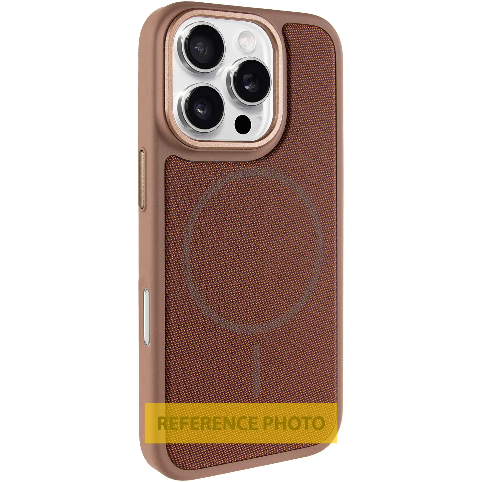 Etui PC TechWoven Hybrid with MagSafe do Apple iPhone 16 Pro Max (6.9"), Desert Gold, Tekstylny