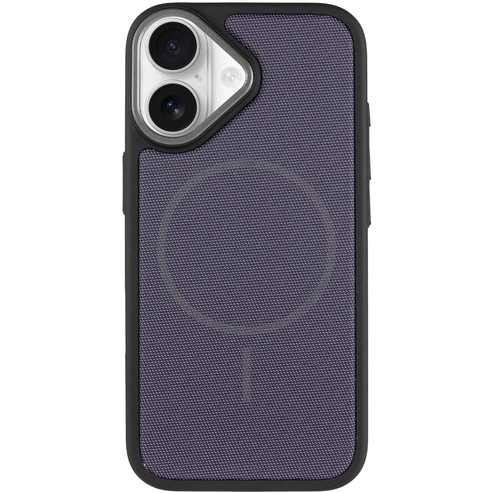 Etui PC TechWoven Hybrid with MagSafe do Apple iPhone 17 (6.3"), Black / Purple 1, Tekstylny