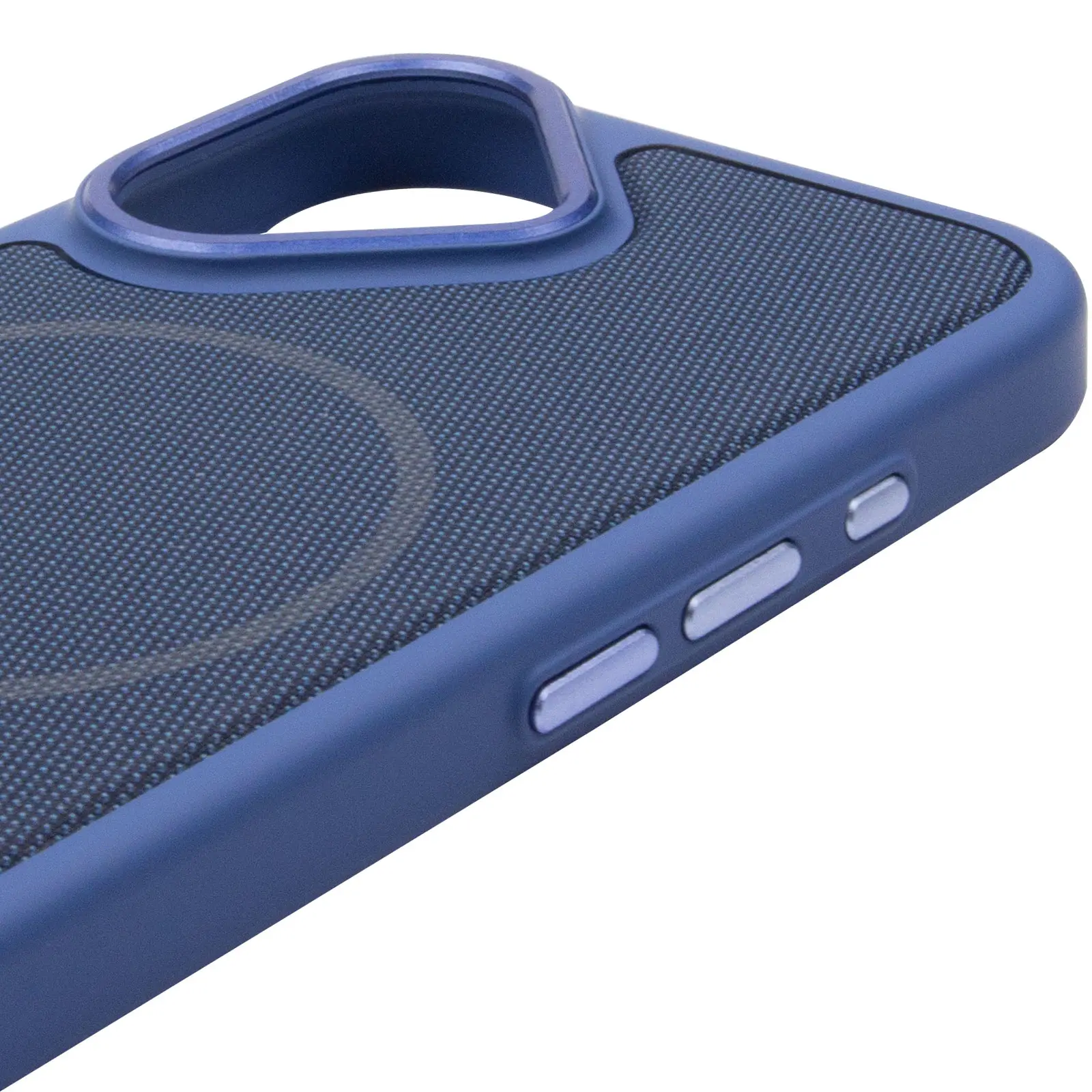 Etui PC TechWoven Hybrid with MagSafe do Apple iPhone 17 (6.3"), Blue 3, Tekstylny