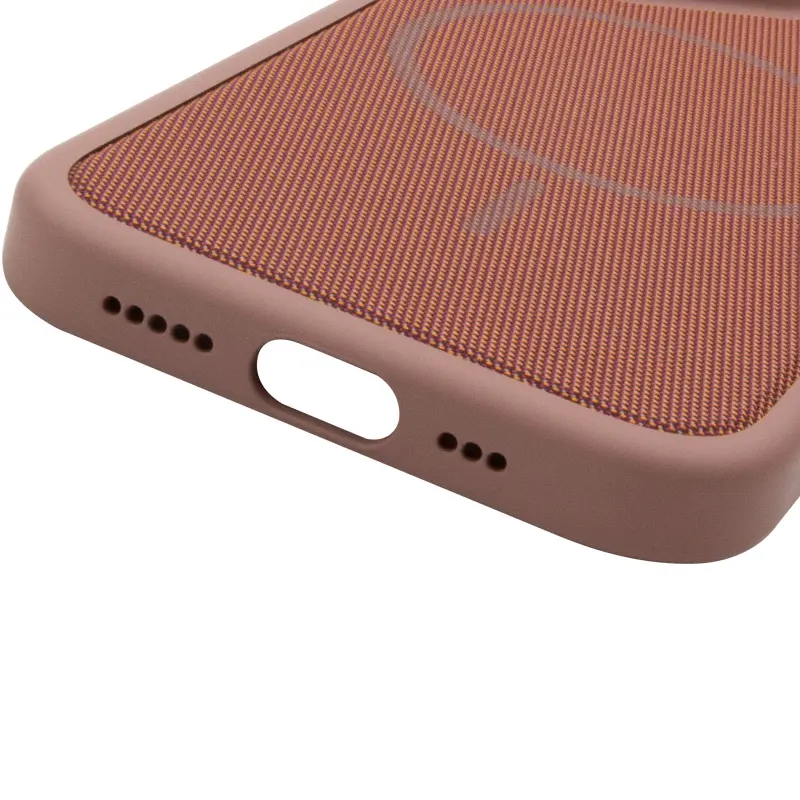 Etui PC TechWoven Hybrid with MagSafe do Apple iPhone 17 (6.3"), Desert Gold 4, Tekstylny