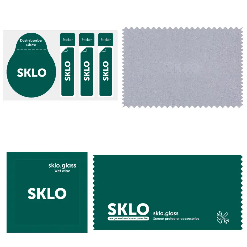 Protective glass SKLO Premium 5D for Motorola Moto G24 / G04, Black 3, Tempered glass
