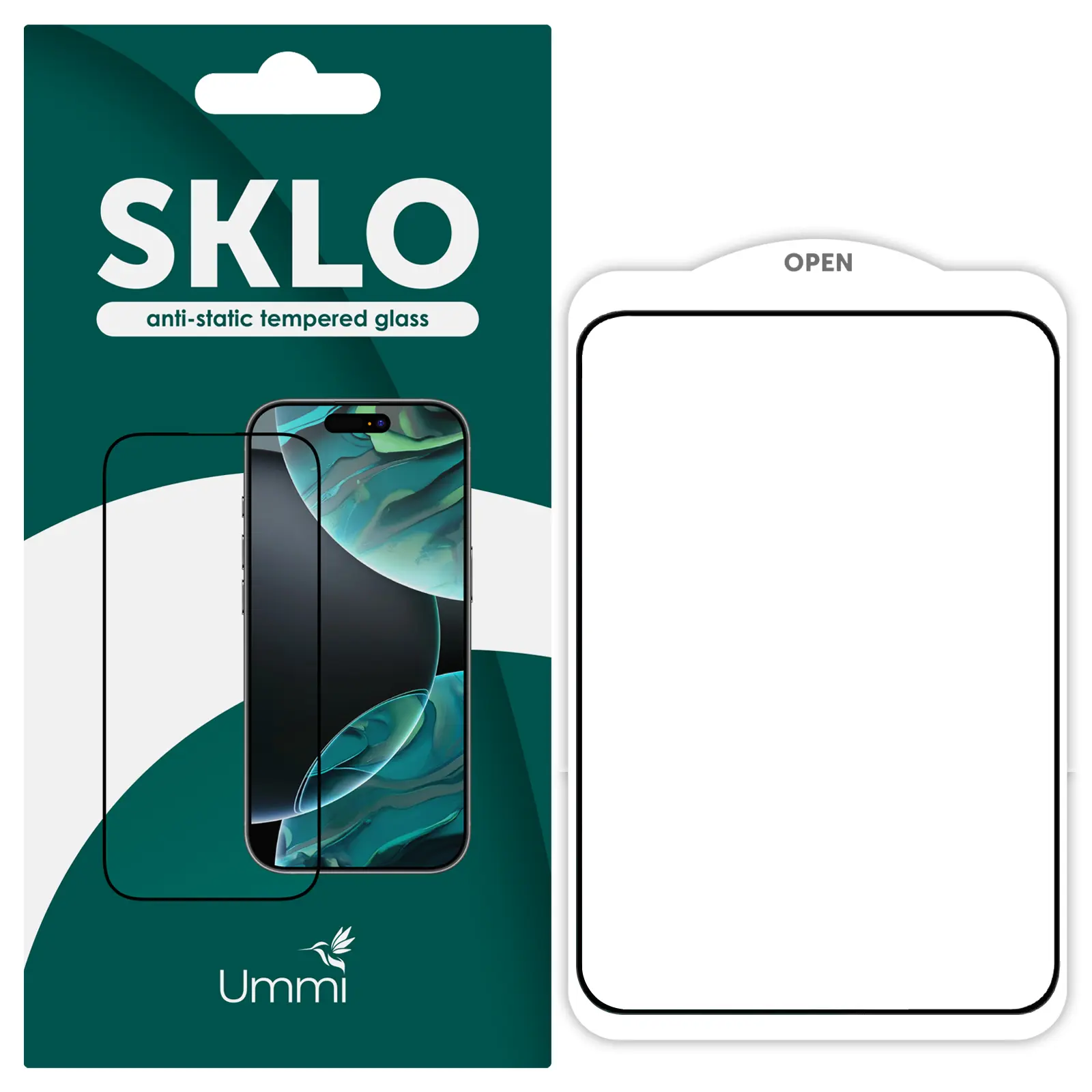 Защитное стекло SKLO Premium 5D для Apple iPhone Duo (5.4"), Черный, Закаленное стекло