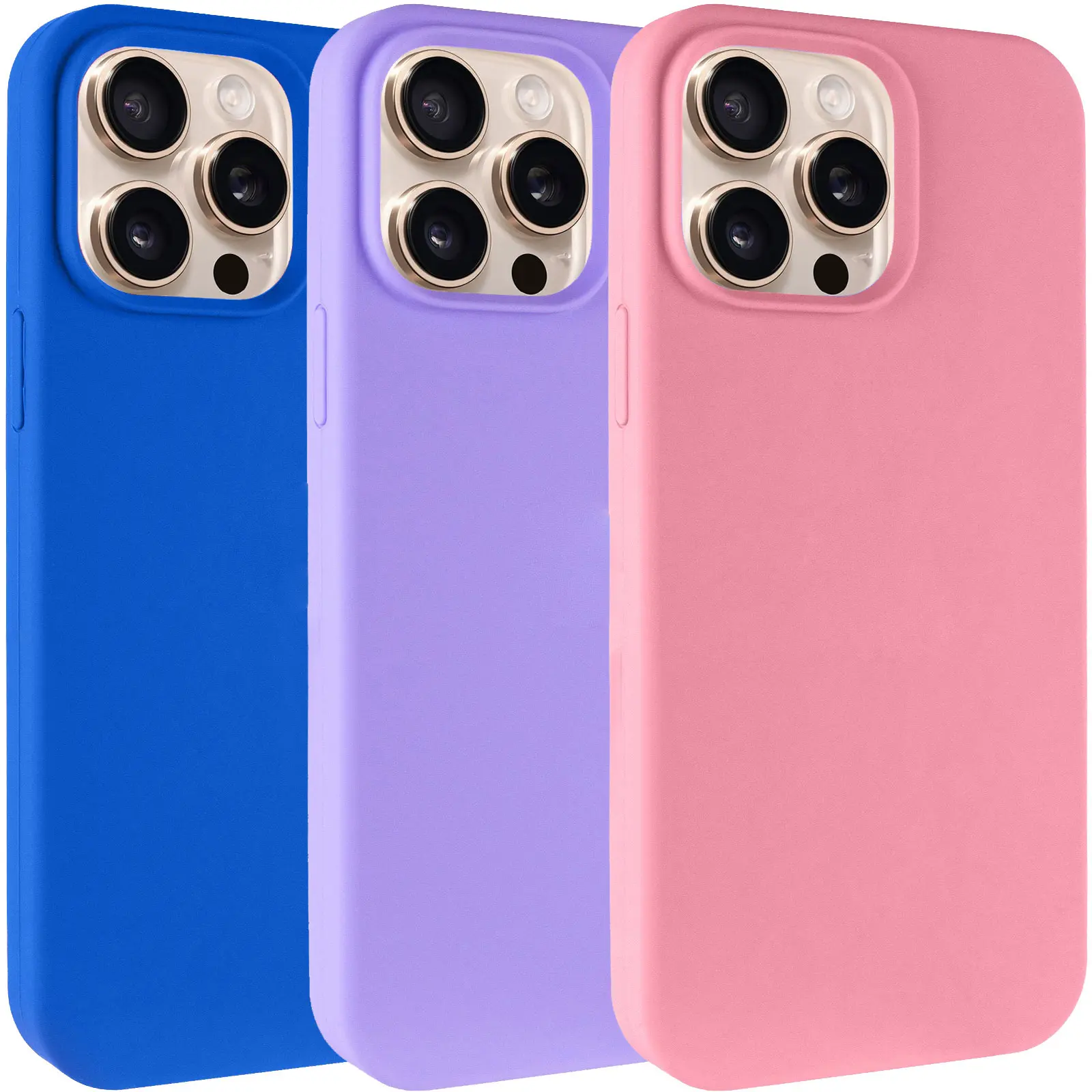 Case Silk Full Protective for Apple iPhone 15 Pro Max (6.7"), Silicone