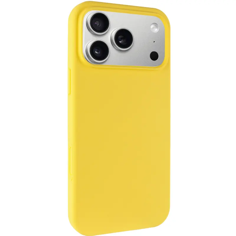 Etui Silk Case Full Protective do Apple iPhone 17 Pro / 18 Pro (6.3"), Żółty / Yellow, Silikon