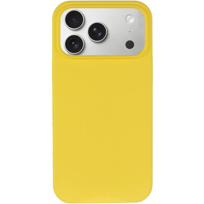 Etui Silk Case Full Protective do Apple iPhone 17 Pro / 18 Pro (6.3"), Żółty / Yellow 1, Silikon