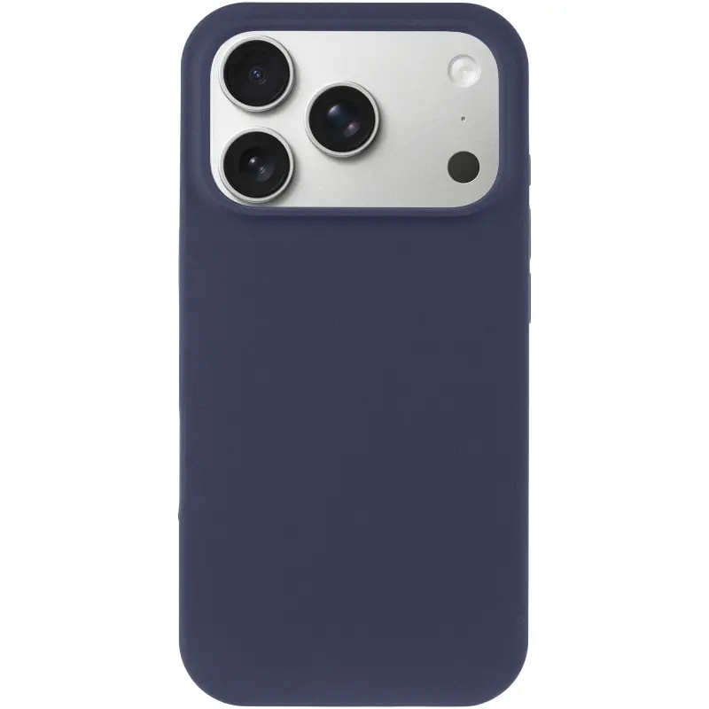 Etui Silk Case Full Protective do Apple iPhone 17 Pro / 18 Pro (6.3"), Ciemno-niebieski / Midnight blue 1, Silikon
