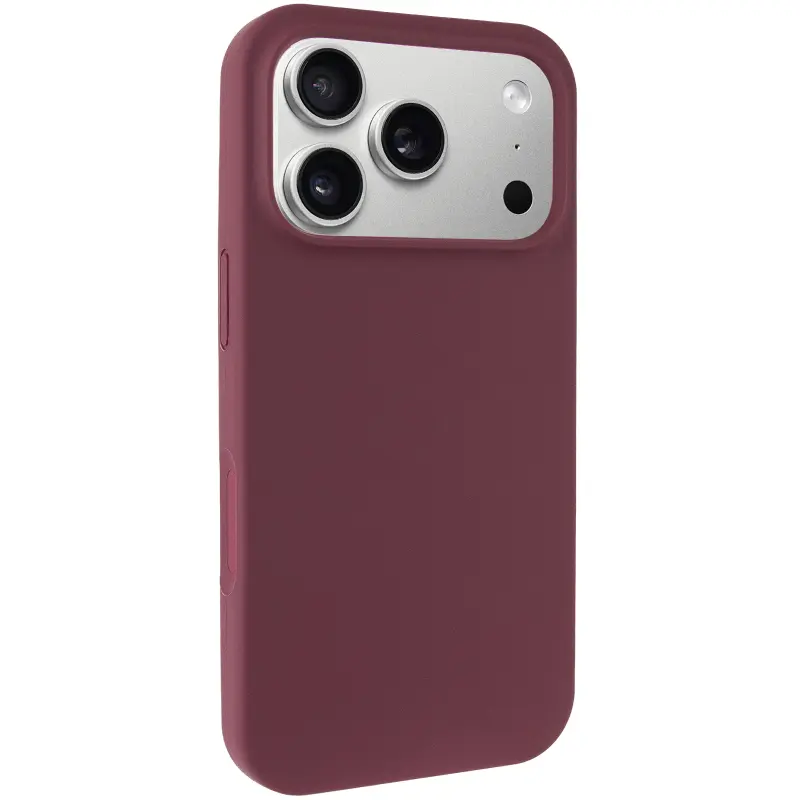 Etui Silk Case Full Protective do Apple iPhone 17 Pro Max / 18 Pro Max (6.9"), Bordeaux / Plum, Silikon