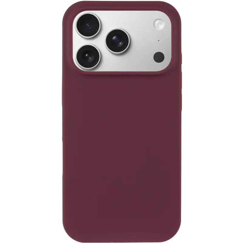Etui Silk Case Full Protective do Apple iPhone 17 Pro Max / 18 Pro Max (6.9"), Bordeaux / Plum 1, Silikon