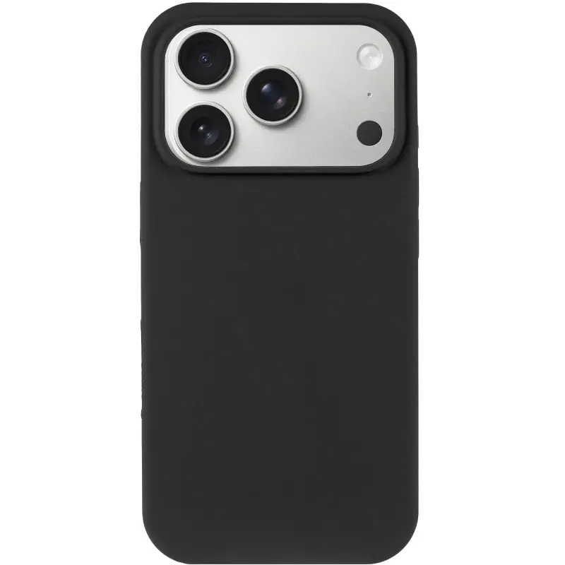 Etui Silk Case Full Protective do Apple iPhone 17 Pro Max / 18 Pro Max (6.9"), Czarny / Black 1, Silikon