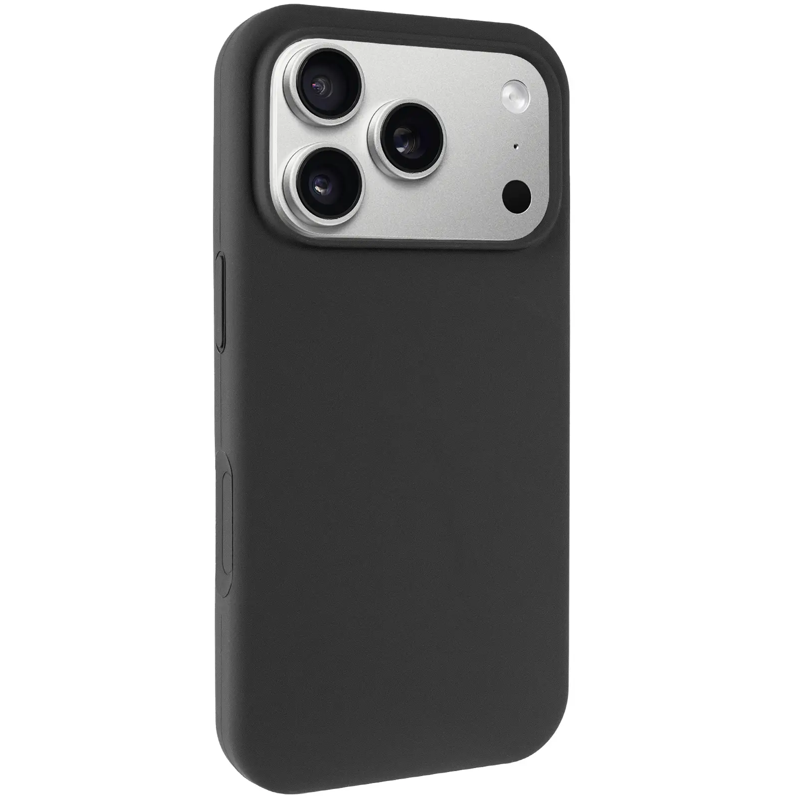 Etui Silk Case Full Protective do Apple iPhone 17 Pro Max / 18 Pro Max (6.9"), Czarny / Black, Silikon