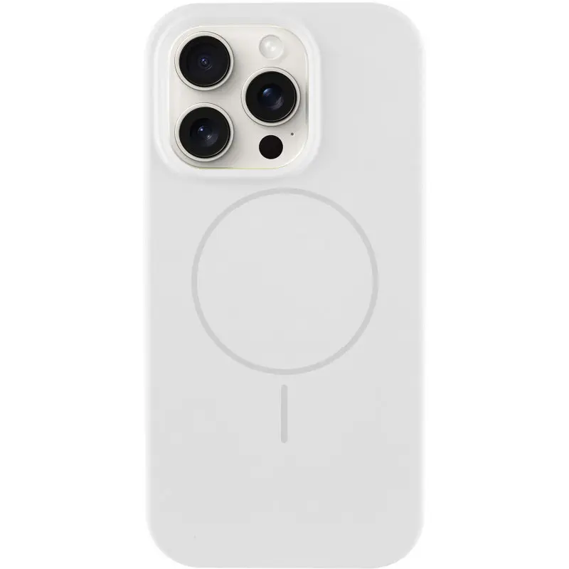 Чохол Silk Full Protective (AA) NO LOGO with Magnetic Fit для Apple iPhone 13 Pro Max (6.7"), Білий / White, Силікон